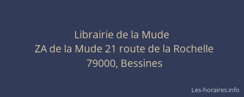 Librairie de la Mude