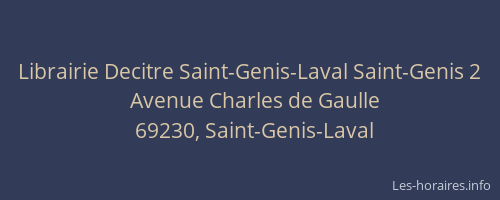 Librairie Decitre Saint-Genis-Laval Saint-Genis 2