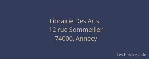 Librairie Des Arts