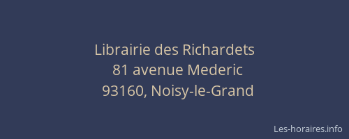 Librairie des Richardets