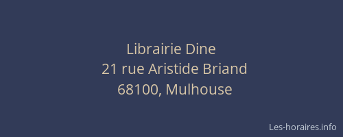 Librairie Dine