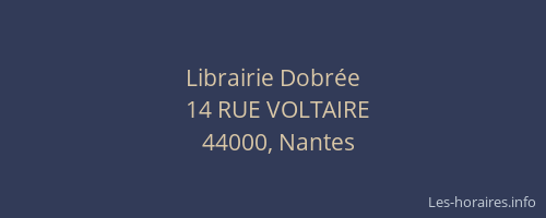 Librairie Dobrée