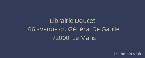 Librairie Doucet