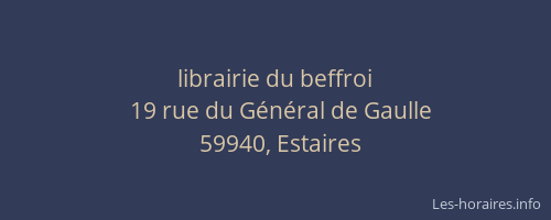 librairie du beffroi