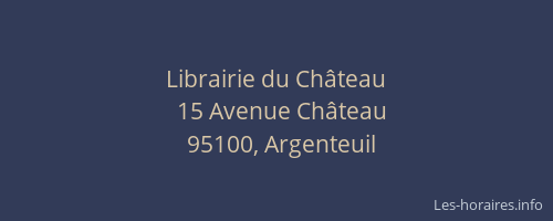 Librairie du Château