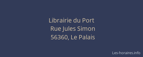 Librairie du Port