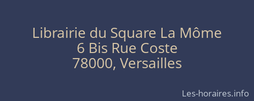 Librairie du Square La Môme