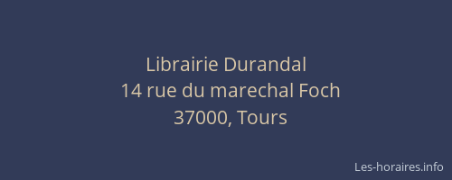 Librairie Durandal