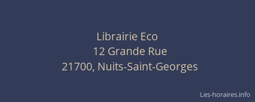 Librairie Eco