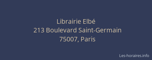 Librairie Elbé