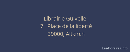 Librairie Guivelle