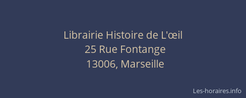 Librairie Histoire de L'œil