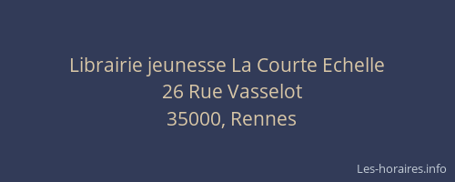 Librairie jeunesse La Courte Echelle