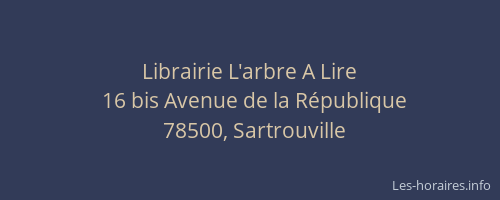 Librairie L'arbre A Lire