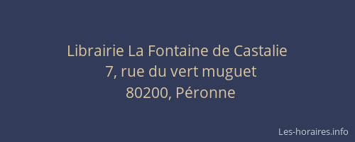 Librairie La Fontaine de Castalie