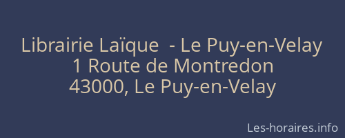 Librairie Laïque  - Le Puy-en-Velay
