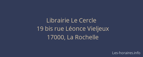Librairie Le Cercle
