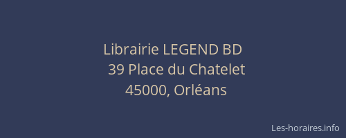 Librairie LEGEND BD