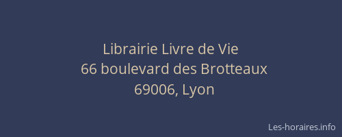Librairie Livre de Vie