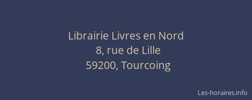 Librairie Livres en Nord