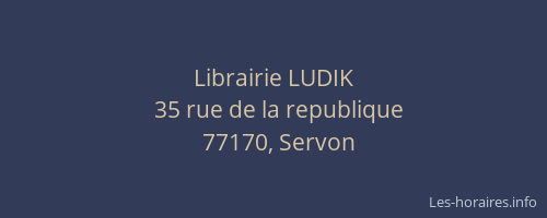 Librairie LUDIK