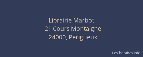 Librairie Marbot