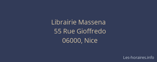 Librairie Massena