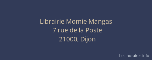 Librairie Momie Mangas