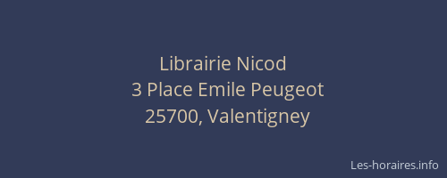 Librairie Nicod