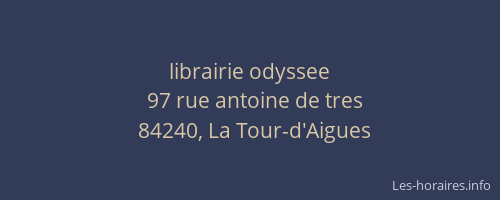 librairie odyssee