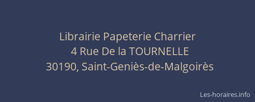 Librairie Papeterie Charrier