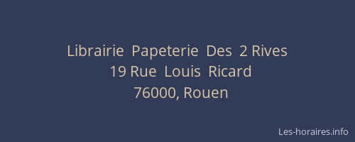Librairie  Papeterie  Des  2 Rives