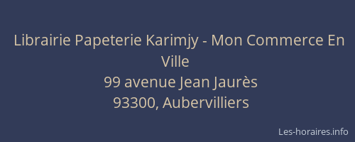 Librairie Papeterie Karimjy - Mon Commerce En Ville