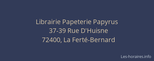 Librairie Papeterie Papyrus