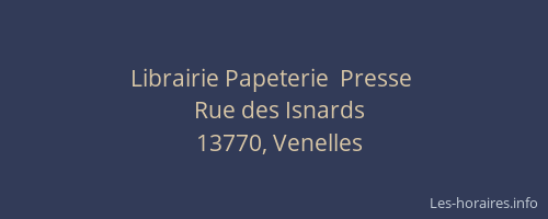 Librairie Papeterie  Presse 