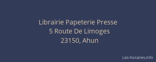 Librairie Papeterie Presse