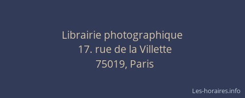 Librairie photographique