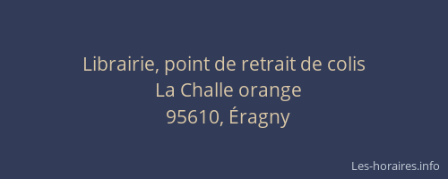 Librairie, point de retrait de colis