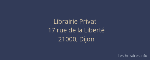 Librairie Privat