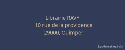 Librairie RAVY