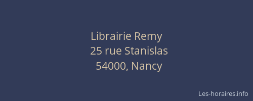 Librairie Remy