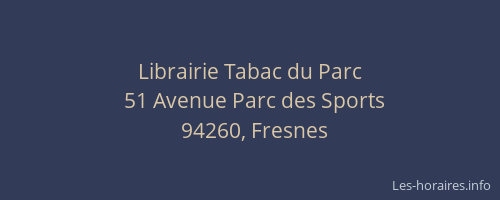 Librairie Tabac du Parc