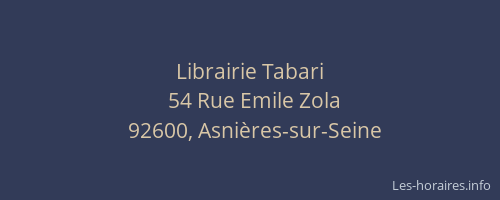Librairie Tabari