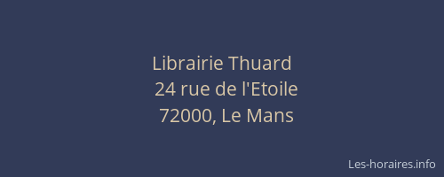 Librairie Thuard
