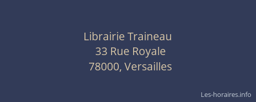 Librairie Traineau