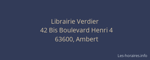 Librairie Verdier
