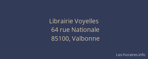 Librairie Voyelles