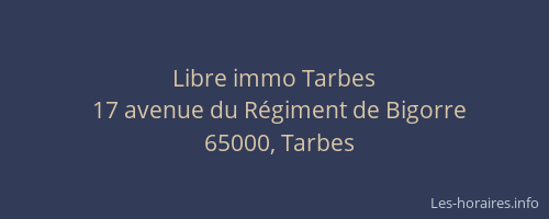 Libre immo Tarbes