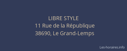LIBRE STYLE