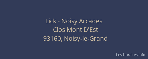 Lick - Noisy Arcades